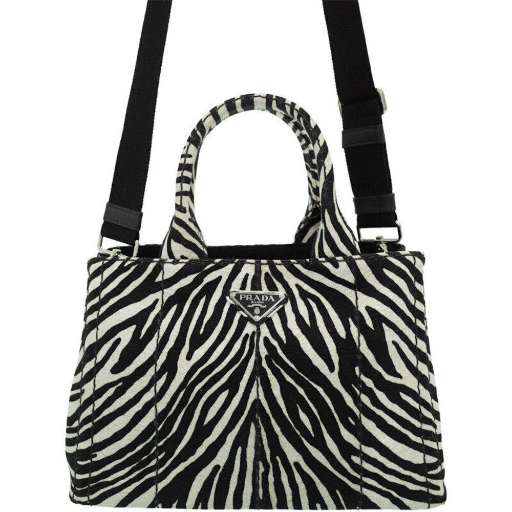 Prada Zebra Canapa Handbag